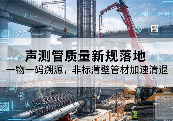 玉屏声测管质量新规落地，一物一码溯源，非标薄壁管材加速清退